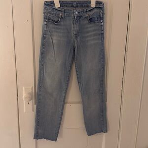 7 Jeans Ankle Straight Jeans